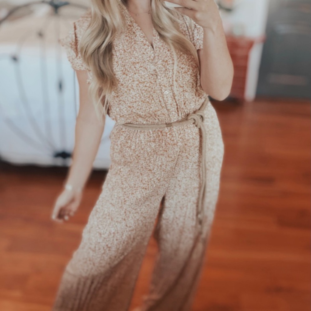 Savannah Seven Wide Leg Jumpsuit. NWT.